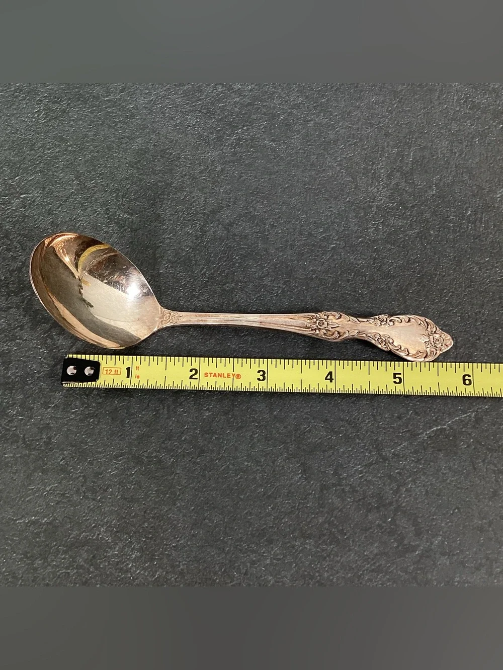 Vintage Silver Gravy Ladel, Sauce Ladle, Sugar Spoon Wm Rogers Grand Elegance